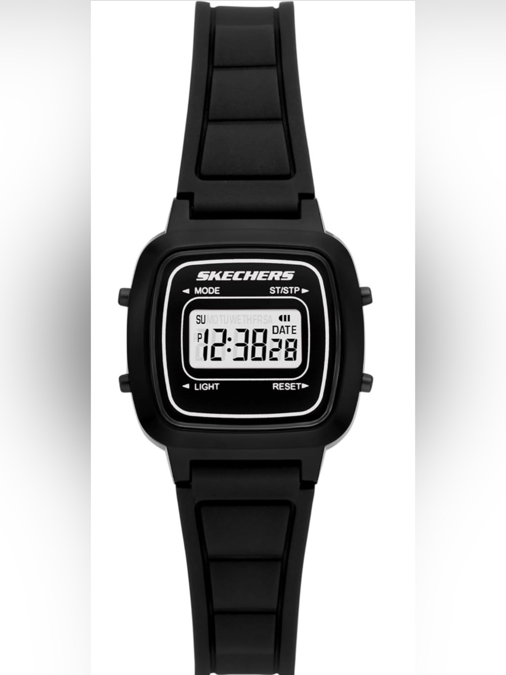 Skechers Black Retro Square Digital Watch